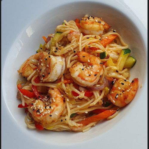 521.Wok with Shrimps