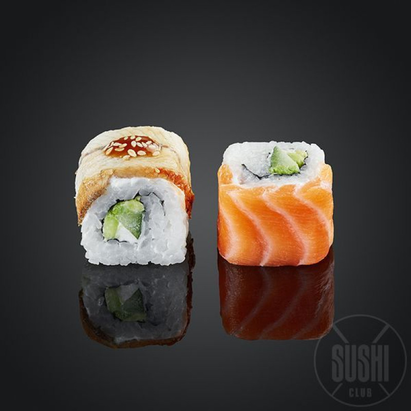 132. SUŠI SAKE UNAGI MAKI - 8 gab.  