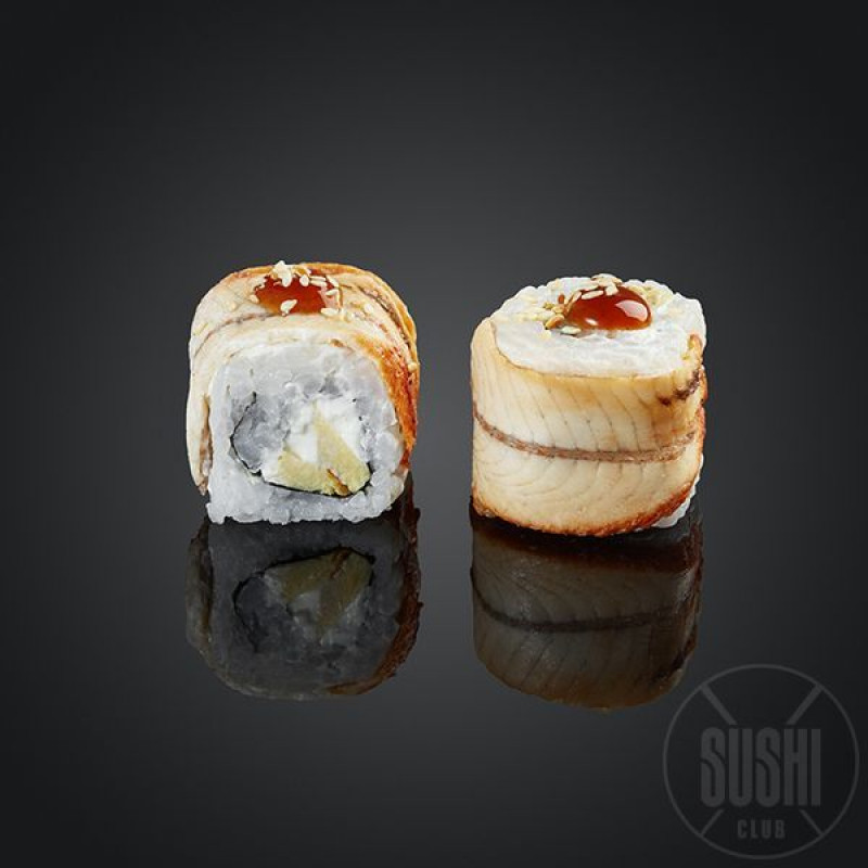 129. UNAGI ONIGARA MAKI - 8 pcs.